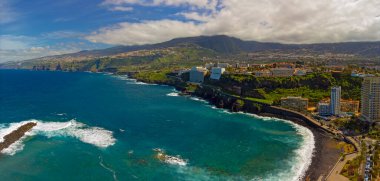 Puerto de la Crusz, Atlantik Okyanusu kıyısı, Tenerife, Kanarya Adası, İspanya