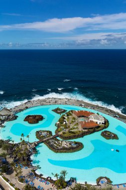 Puerto de la Crusz, Atlantik Okyanusu kıyısı, Tenerife, Kanarya Adası, İspanya