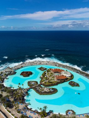 Puerto de la Crusz, Atlantik Okyanusu kıyısı, Tenerife, Kanarya Adası, İspanya