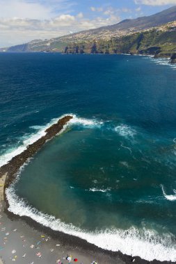 Puerto de la Crusz, Atlantik Okyanusu kıyısı, Tenerife, Kanarya Adası, İspanya