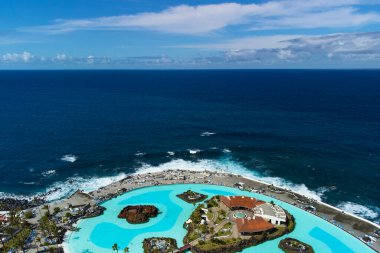 Puerto de la Crusz, Atlantik Okyanusu kıyısı, Tenerife, Kanarya Adası, İspanya
