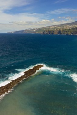 Puerto de la Crusz, Atlantik Okyanusu kıyısı, Tenerife, Kanarya Adası, İspanya