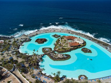 Puerto de la Crusz, Atlantik Okyanusu kıyısı, Tenerife, Kanarya Adası, İspanya