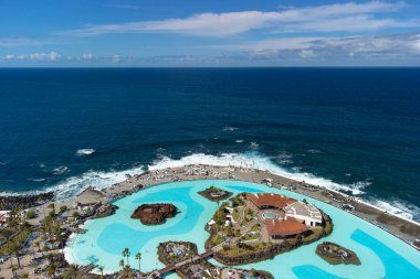 Puerto de la Crusz, Atlantik Okyanusu kıyısı, Tenerife, Kanarya Adası, İspanya