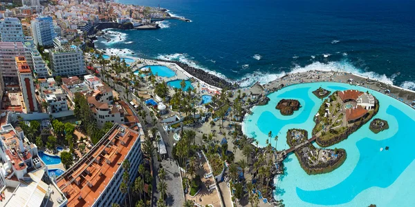 Puerto de la Crusz, Atlantik Okyanusu kıyısı, Tenerife, Kanarya Adası, İspanya