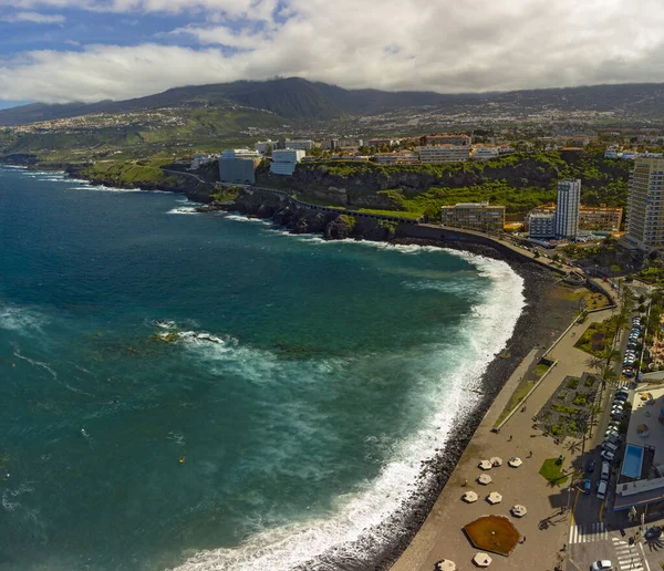 Puerto de la Crusz, Atlantik Okyanusu kıyısı, Tenerife, Kanarya Adası, İspanya