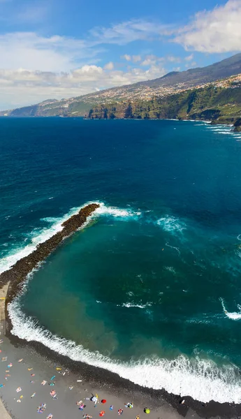 Puerto de la Crusz, Atlantik Okyanusu kıyısı, Tenerife, Kanarya Adası, İspanya