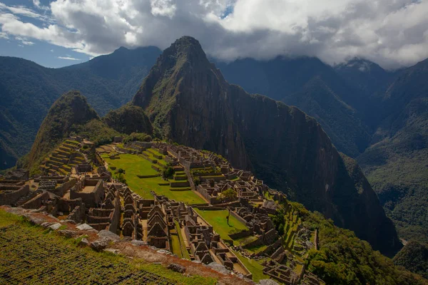 Machu Picchu Peru Unesco World Heritage Site One New Seven — Stock Photo, Image