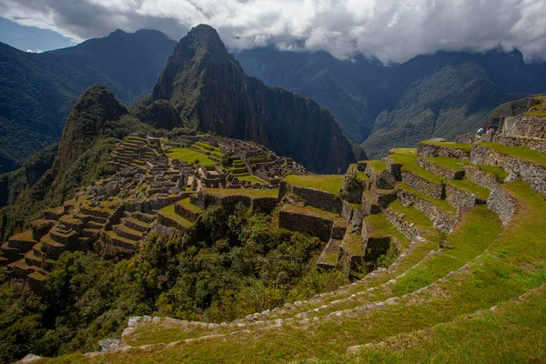 Μάτσου Πίτσου Περού Μνημείο Παγκόσμιας Κληρονομιάς Unesco Ένα Από Νέα — Φωτογραφία Αρχείου
