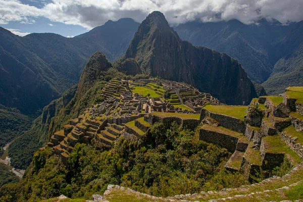 Machu Picchu Peru Unesco World Heritage Site One New Seven — Stock Photo, Image