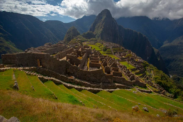 페루의 마추픽추입니다 유네스코 세계유산 세계의 불가사의중 — 스톡 사진