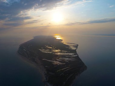 Dzharylgach adasının yazın insansız hava aracı ile çekilmiş görüntüsü. Ukrayna