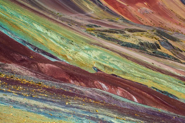 Πεζοπορία Στην Περιοχή Vinicunca Κούσκο Περού Βουνό Rainbow Μοντάνα Siete — Φωτογραφία Αρχείου