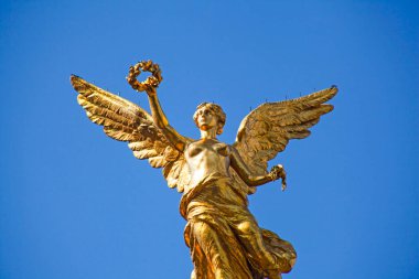  Independence angel statue located in Paseo de la Reforma avenue. This is one of the icons of Mexico City.