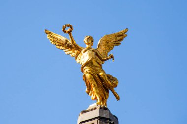  Independence angel statue located in Paseo de la Reforma avenue. This is one of the icons of Mexico City.