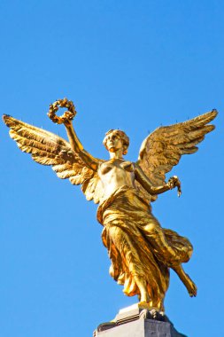  Independence angel statue located in Paseo de la Reforma avenue. This is one of the icons of Mexico City.