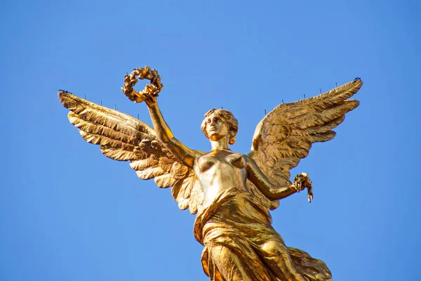 Independence Angel Statue Located Paseo Reforma Avenue One Icons Mexico — Stok fotoğraf