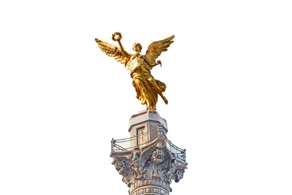 Independence Angel Statue Located Paseo Reforma Avenue One Icons Mexico — Zdjęcie stockowe