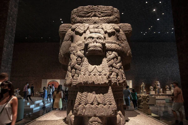 Mexico City Mexico March 2022 National Museum Anthropology Interior Largest — Foto Stock