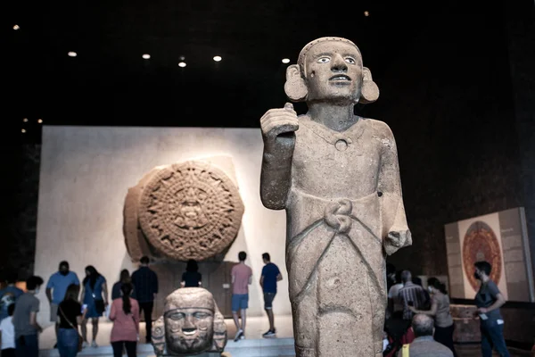 Mexico City Mexico March 2022 National Museum Anthropology Interior Largest — Foto Stock