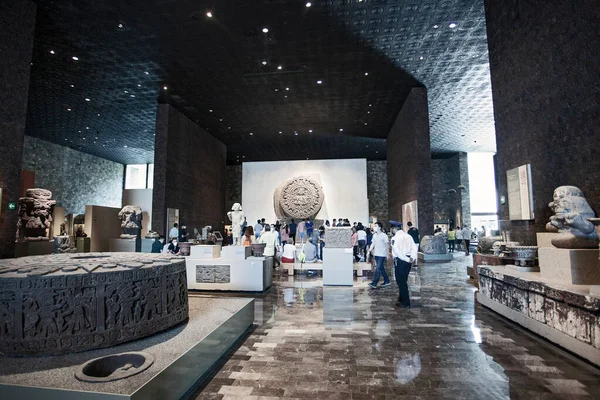 Mexico Mexique Mars 2022 Musée National Anthropologie Intérieur Est Musée — Photo