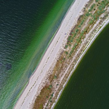 Kinburnska 'nın hava görüntüsü İHA ile çekildi, Güney Ukrayna