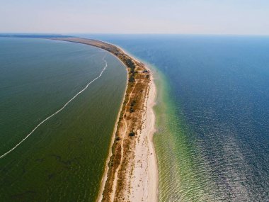 Kinburnska 'nın hava görüntüsü İHA ile çekildi, Güney Ukrayna
