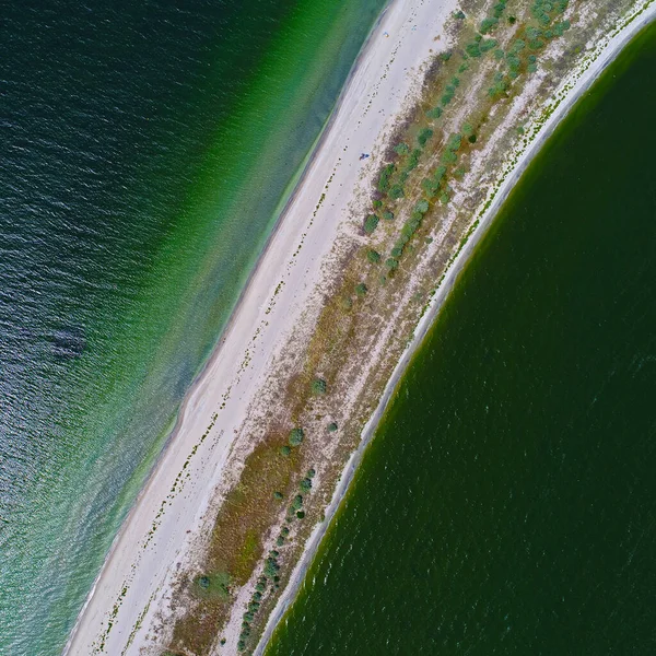 Aerial View Kinburnska Spit Taken Drone Southern Ukraine — 图库照片