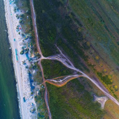 Kinburnska 'nın hava görüntüsü İHA ile çekildi, Güney Ukrayna