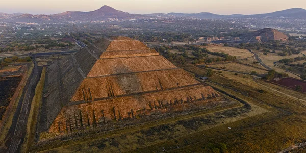Sunrise Teotihuacan Pyramid Mexico — Stock Fotó