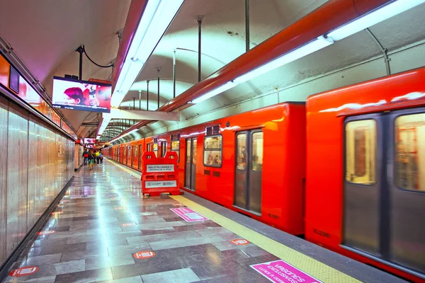 Città Del Messico Messico Marzo 2022 Stazione Della Metropolitana Salto — Foto Stock