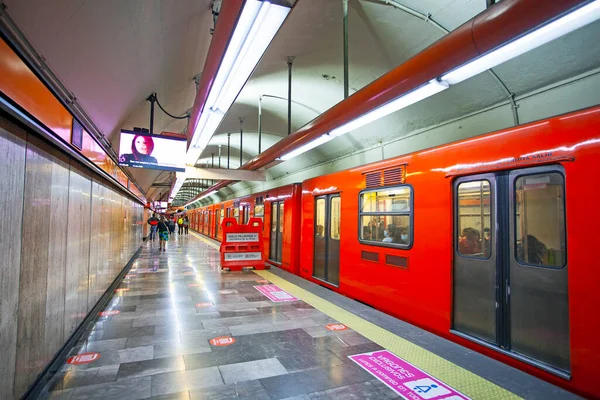 Cidade México México Março 2022 Estação Metrô Salto Del Água — Fotografia de Stock