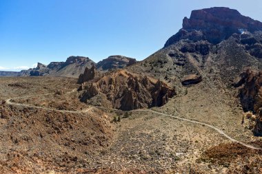 Mountain Teide Ulusal Parkı Tenerife. Kanarya Adaları. 