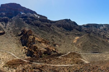 Mountain Teide Ulusal Parkı Tenerife. Kanarya Adaları. 