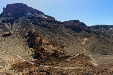Mountain Teide Ulusal Parkı Tenerife. Kanarya Adaları. 