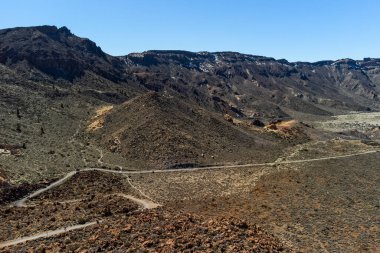 Mountain Teide Ulusal Parkı Tenerife. Kanarya Adaları. 