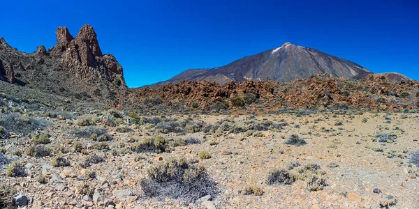 Parque Nacional Mountain Teide Tenerife Ilhas Canárias Cratera Vulcânica Pico — Fotografia de Stock