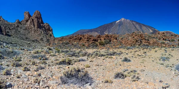 Nationaal Park Teide Bergen Tenerife Canarische Eilanden Vulkaankraterpiek Hoogste Spanje — Stockfoto