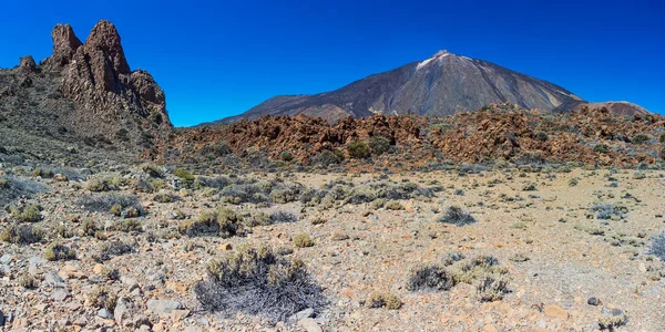 Nationaal Park Teide Bergen Tenerife Canarische Eilanden Vulkaankraterpiek Hoogste Spanje — Stockfoto