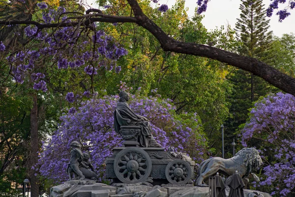 Fontaine Cibeles Sur Place Madrid Colonia Roma Mexico Une Copie — Photo