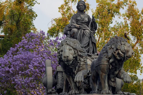 Fountain Cibeles Madrid Square Colonia Roma Mexico City Exact Copy — 图库照片