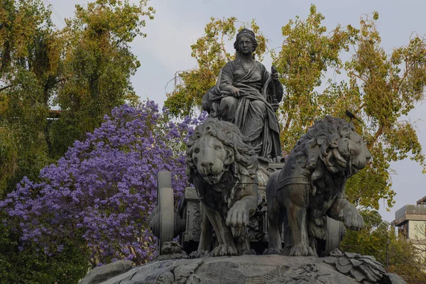 Fountain Cibeles Madrid Square Colonia Roma Mexico City Exact Copy — Fotografia de Stock