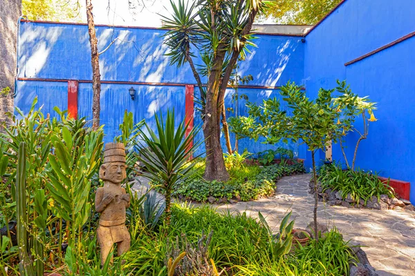 Coyoacan Mexico March 2022 Blue House Und Courtyard Casa Azul — 图库照片