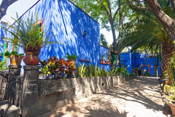 Coyoacan Mexico March 2022 Blue House Und Courtyard Casa Azul — Stock Fotó
