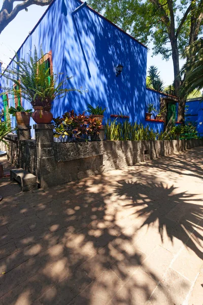 Blue House Und Courtyard Casa Azul Historic House Art Museum — Stock Fotó