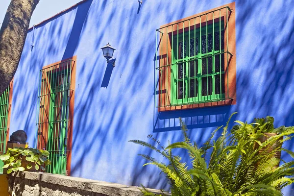 Coyoacan Mexico March 2022 Blue House Und Courtyard Casa Azul — Stock Photo, Image