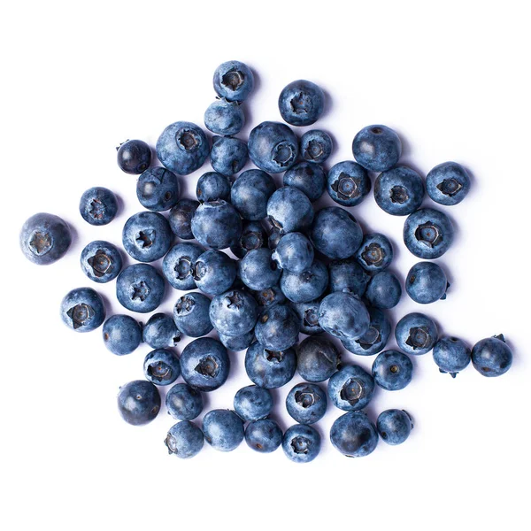 Fresh Juicy Blueberries Isolated White — 스톡 사진