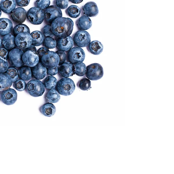 Fresh Juicy Blueberries Isolated White — Zdjęcie stockowe