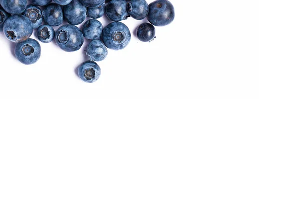 Fresh Juicy Blueberries Isolated White — Zdjęcie stockowe