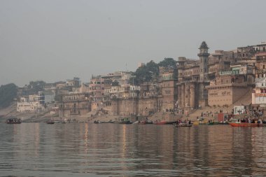 VARANASI, INDIA - November 15: Boats at the river ganges on the auspicious Maha Shivaratri festival on November 15, 2013 at Dasashwamedh ghat in Varanasi, Uttar Pradesh, India